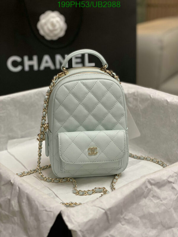 Chanel Caviar Quilted CC Mini Classic Backpack Mirror 1:1 - Image 7