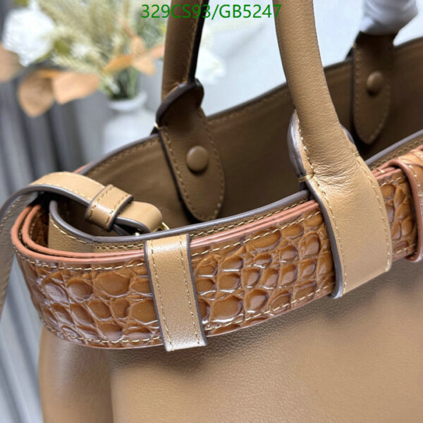 Luxury Prada Buckle Medium leather handbag with belt - Image 7