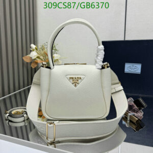 Luxury Prada small Leather Top-Handle Bag