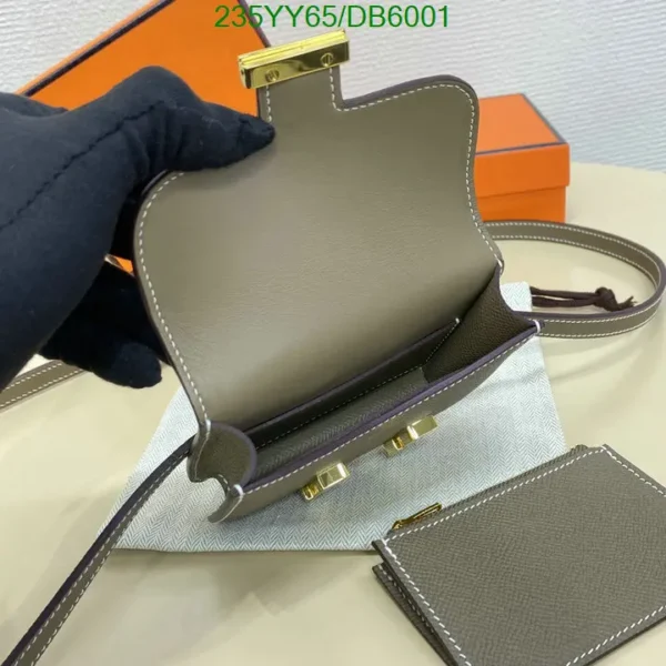 Luxury Hermes  Epsom Constance Slim Wallet Etoupe mirror 1:1 - Image 8