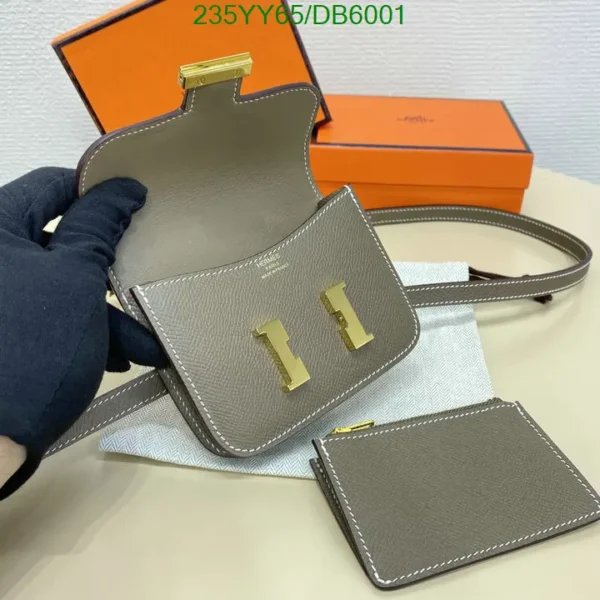 Luxury Hermes  Epsom Constance Slim Wallet Etoupe mirror 1:1 - Image 7