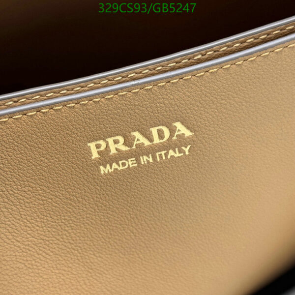 Luxury Prada Buckle Medium leather handbag with belt - Image 11