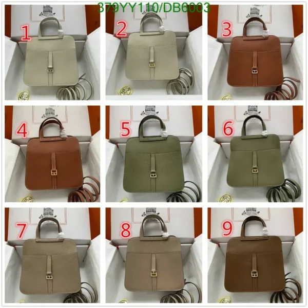 Top handle Hermes Clemence Halzan 25 Crossbody Bag - Image 11