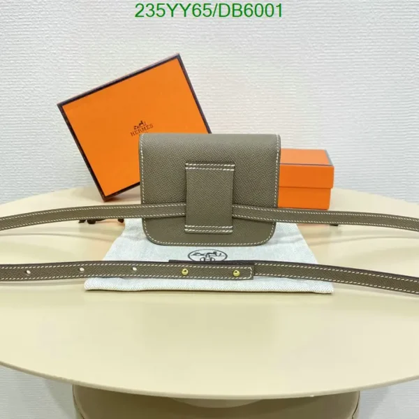 Luxury Hermes  Epsom Constance Slim Wallet Etoupe mirror 1:1 - Image 3
