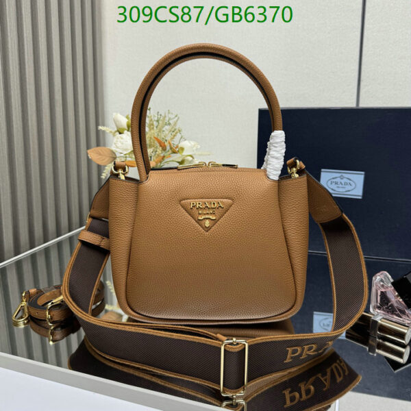 Luxury Prada small Leather Top-Handle Bag - Image 3